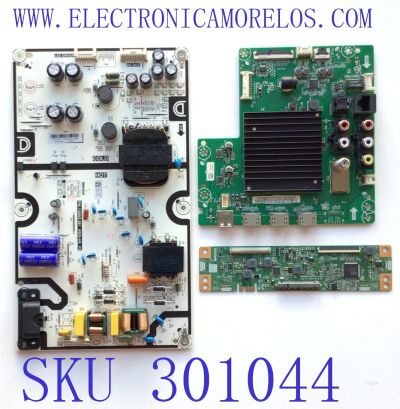KIT DE TARJETAS PARA TV VIZIO / MAIN 6M03M0003700R / TD.MT5691.U761 / FUENTE P650D108DB / PW.138W2.681_V655-H9_V3 / P20030291 / B0002G000 / T-CON TACDJ4031 / PANEL V650DJ4-D03 REV.C1 / MODELO V655-H19 LINIZC